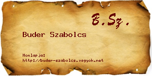 Buder Szabolcs névjegykártya